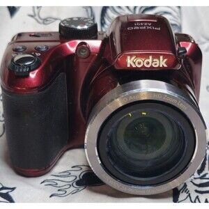 Kodak PIXPRO AZ401 Digital Camera 16MP 40X Optical Zoom Red 3in LCD HD CM
